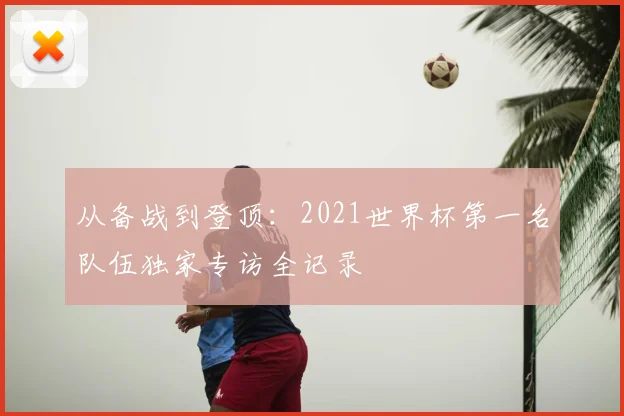 从备战到登顶:2021世界杯第一名队伍独家专访全记录